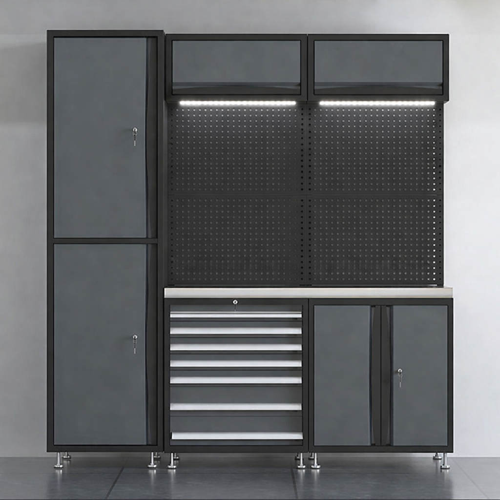 Premium Workstation With LED Work Lights & Power Outlets - Kit 1